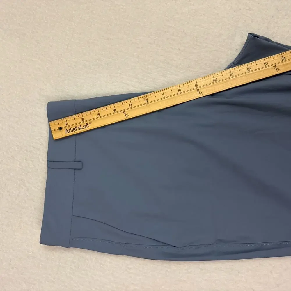 UNRL Concourse Golf Pants Mens Large 34-36 Tall Storm Blue Stretch Performance